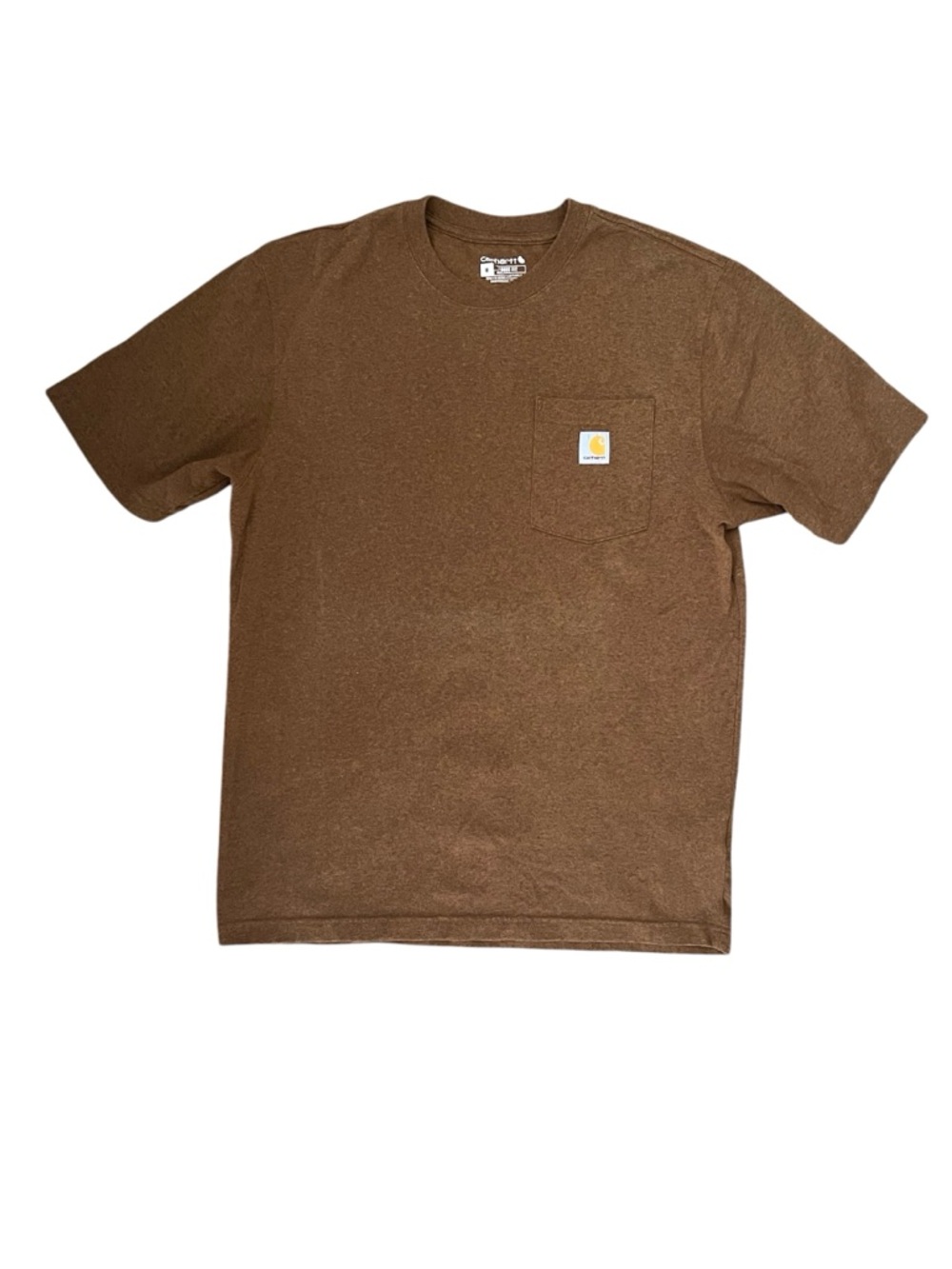 Carhartt Loose Fit Pocket T-Shirt in Brick Brown